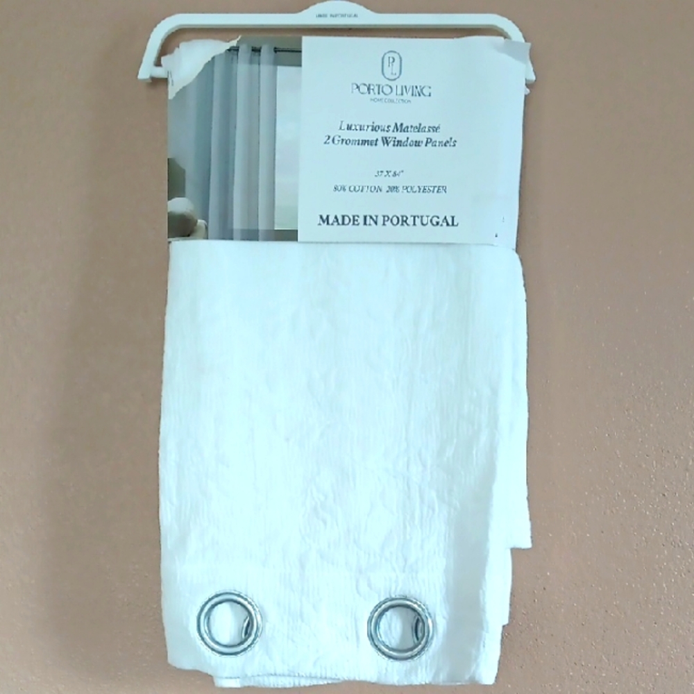 Porto Living White Window Panels